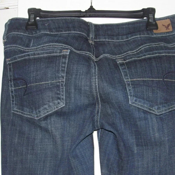 AMERICAN EAGLE OUTFITTERS Artist Stretch Dark Wash Jeans Size 8 - Picture 4 of 8